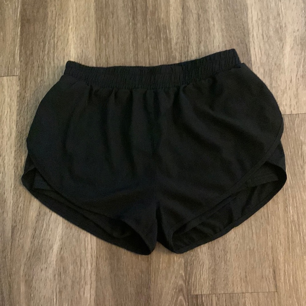 Black athletic shorts